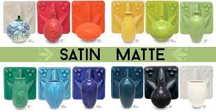 Amaco Satin Matte Glazes
