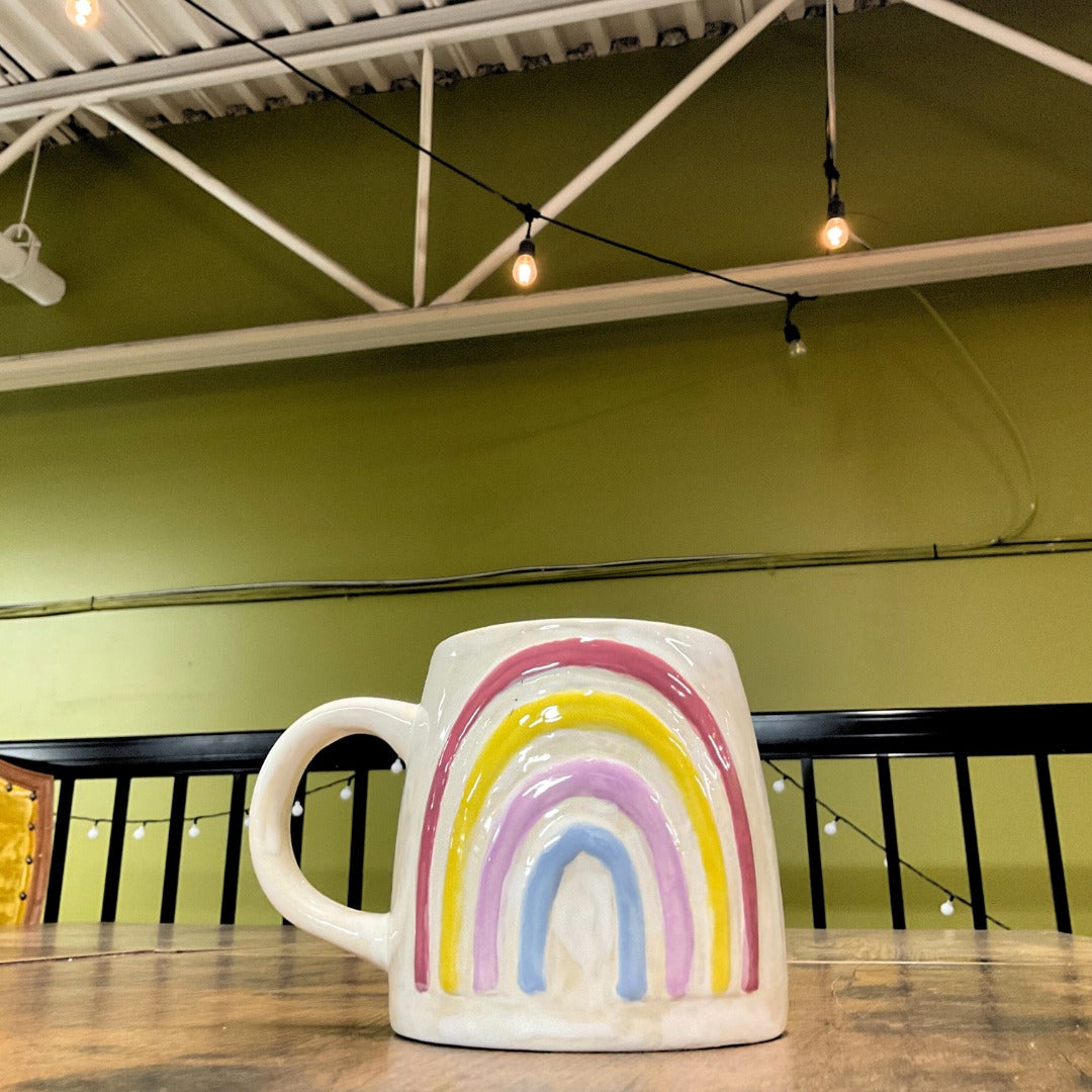 Ammies's Rainbow Mug - Great White North Pottery Supplies