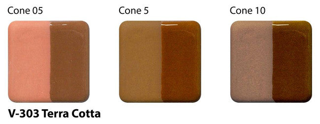 Amaco Terra Cotta Velvet Underglaze V-303-Q cone tiles