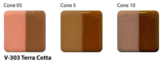 Amaco Terra Cotta Velvet Underglaze V-303-Q cone tiles