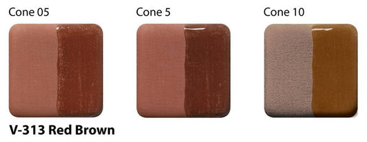 Amaco Chocolate Brown Velvet Underglaze V-314-Q cone tiles
