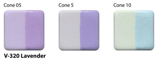 Amaco Lavender Velvet Underglaze V-320-Q cone tiles
