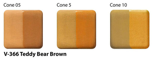 Amaco Teddy Bear Brown Velvet Underglaze V-366-Q cone tiles