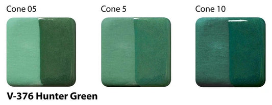 Amaco Hunter Green Velvet Underglaze V-376-Q cone tiles