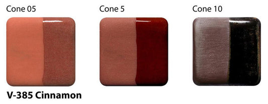 Amaco Cinnamon Velvet Underglaze V-385-Q cone tiles