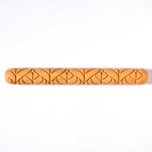 LHR-016 Long Hand Roller – Art Nouveau Leaf Pattern