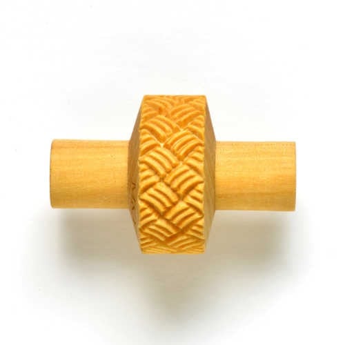 RS-016 Small Handle Roller – Basket Weave