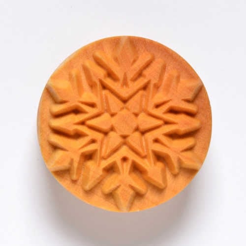 Scl-010 Large Round Stamp- Snowflake