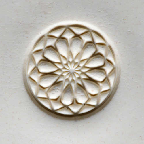 Scl-011 Large Round Stamp – Rose Window 1
