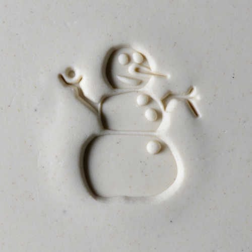 Scl-033 Large Round Stamp – Snowman