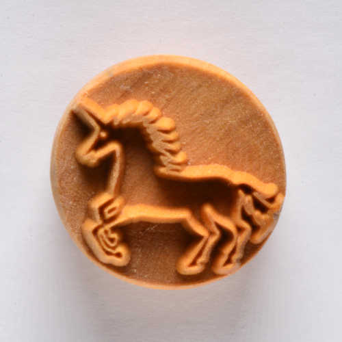 Scl-056 Large Round Stamp – Unicorn 1