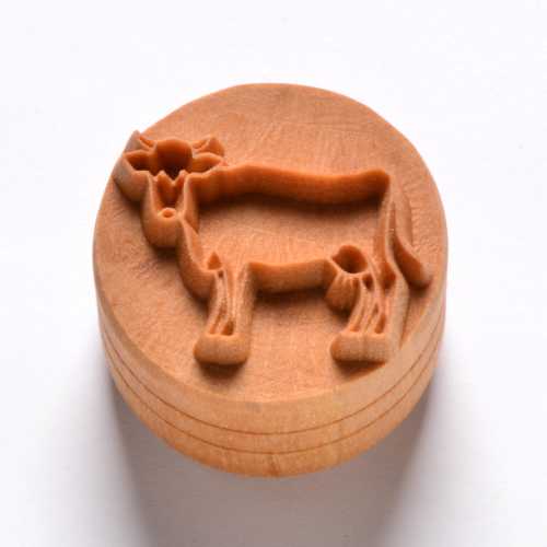 Scl-077 Large Round Stamp – Cow