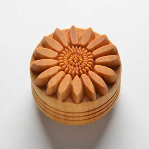 Scl-109 Large Round Stamp – Sunflower 2