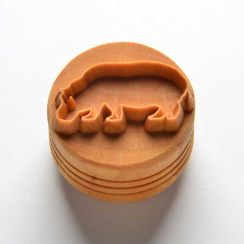 Scl-111 Large Round Stamp – Hippo