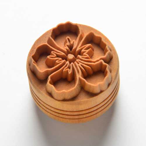 Scl-120 Large Round Stamp – Hibiscus Flower