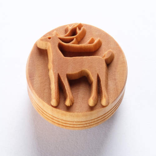 Scl-154 Large Round Stamp – Reindeer