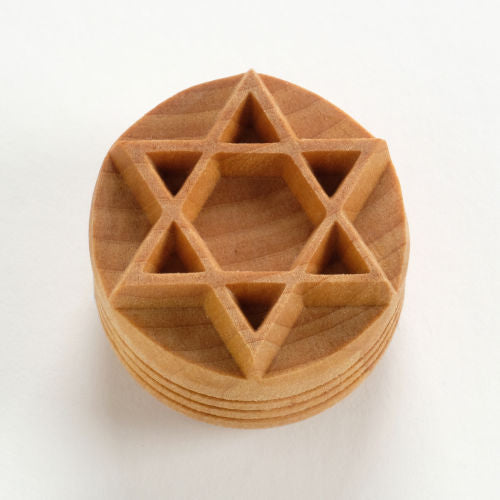 Scl-156 Large Round Stamp – Star of David