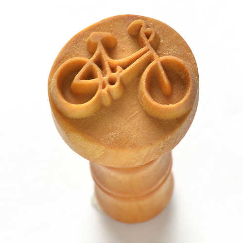 Scm-179 Medium Round Stamp – Bicycle