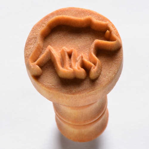 Scm-198 Medium Round Stamp – Grizzly Bear