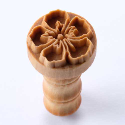 Scm-263 Medium Round Stamp – Hibiscus Flower Outline