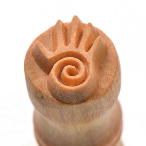 Scs-127 Small Round Stamp – Hand W/ Spiral