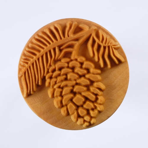 Scxl-003 Extra Large Round Stamp – Pine Cone 2