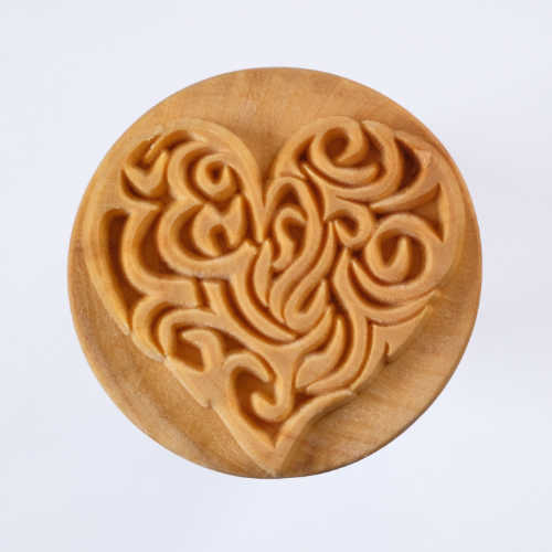 Scxl-018 Extra Large Round Stamp – Complicated Heart