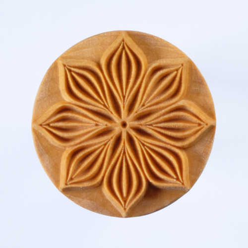 Scxl-026 Extra Large Round Stamp – Poinsettia