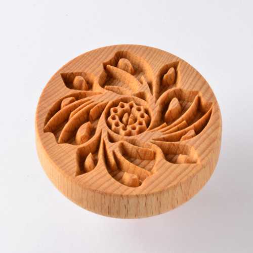 Scxl-041 Extra Large Round Stamp – Whirling Flower