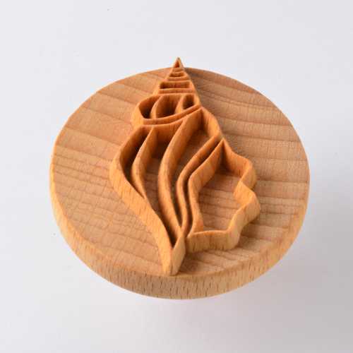 Scxl-044 Extra Large Round Stamp – Conch Shell