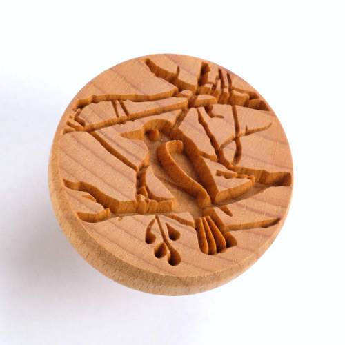 Scxl-058 Extra Large Round Stamp – Bird in a Tree
