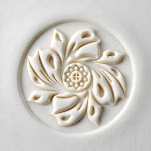 Scxl-041 Extra Large Round Stamp – Whirling Flower