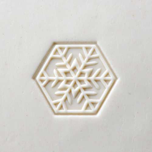 Scl-104 Large Round Stamp – Snowflake 4
