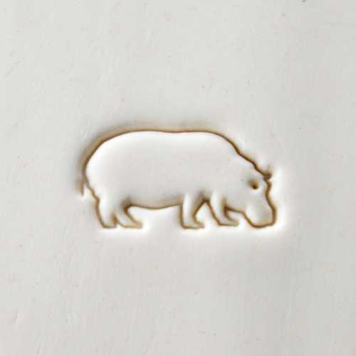 Scl-111 Large Round Stamp – Hippo