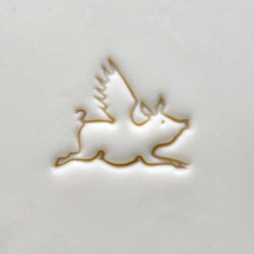 Scl-117 Large Round Stamp – When Pigs Fly