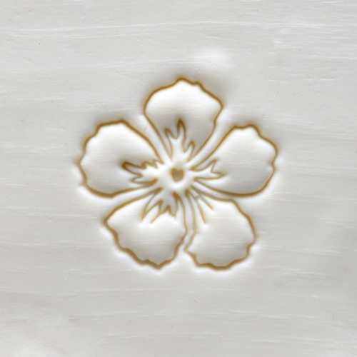 Scl-120 Large Round Stamp – Hibiscus Flower