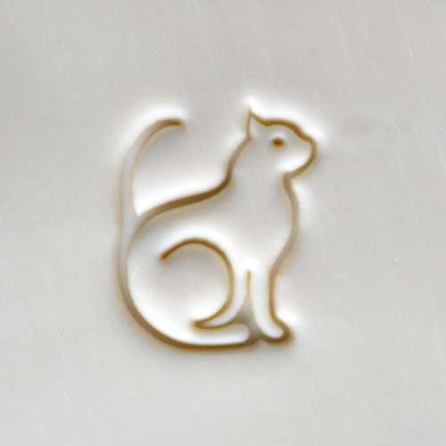 Scl-125 Large Round Stamp – Cat