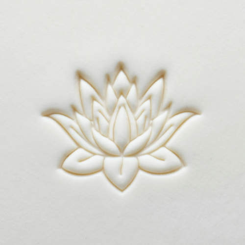 Scl-139 Large Round Stamp – Blooming Lotus
