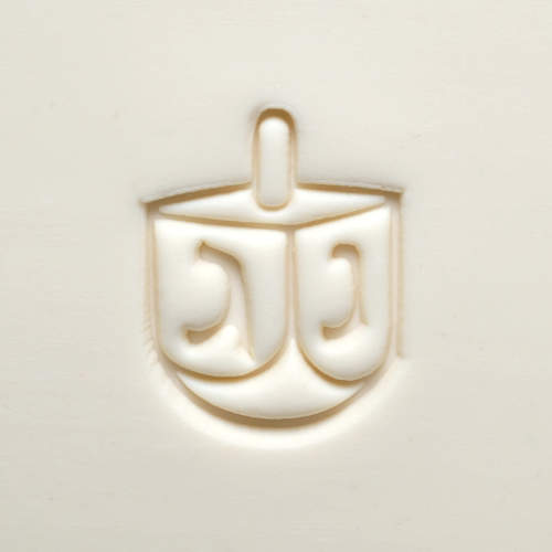 Scl-142 Large Round Stamp – Dreidel