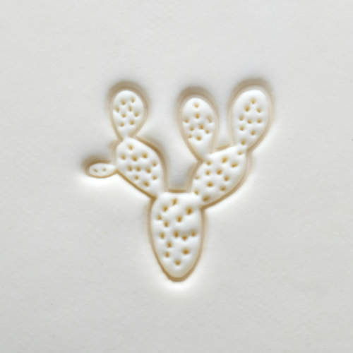 Scl-147 Large Round Stamp – Prickly Pear Cactus