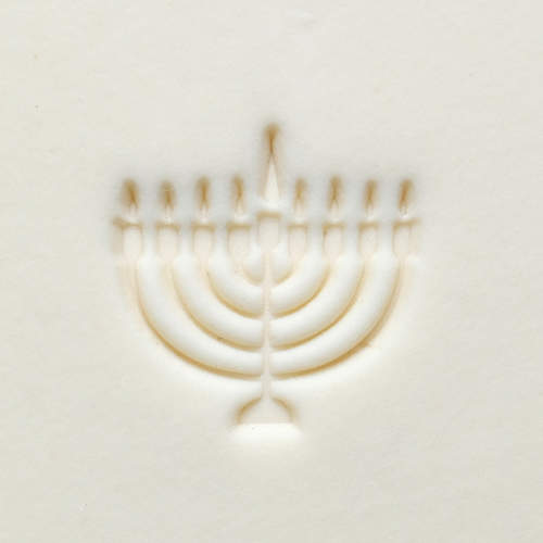 Scm-283 Medium Round Stamp – Hanukkah Menorah