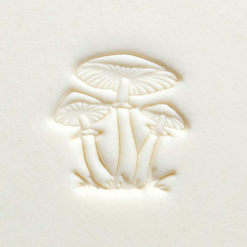 Scm-289 Medium Round Stamp – Cluster of Mushrooms