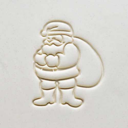 Scxl-043 Extra Large Round Stamp – Santa