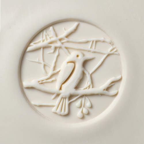 Scxl-058 Extra Large Round Stamp – Bird in a Tree