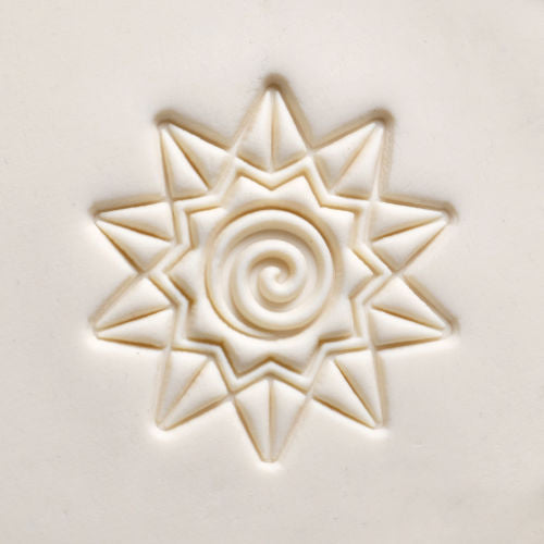Scxl-061 Extra Large Round Stamp – Spiral Star