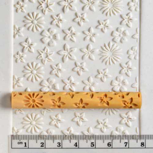 Hand TW-022 Flower Clay Texture Roller