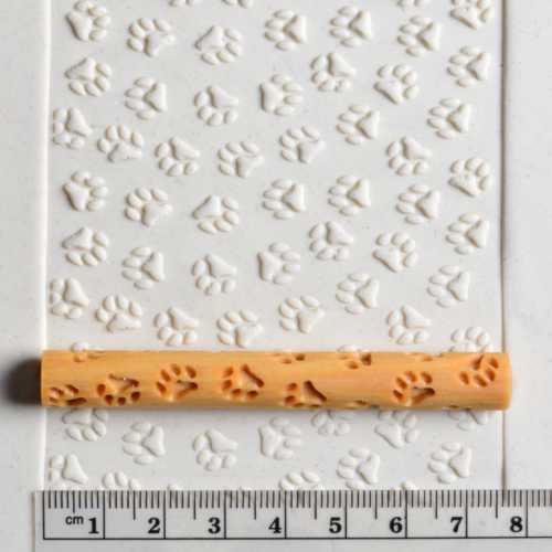 Paw Prints Twig Texture Roller