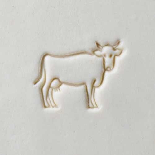 Scl-077 Large Round Stamp – Cow