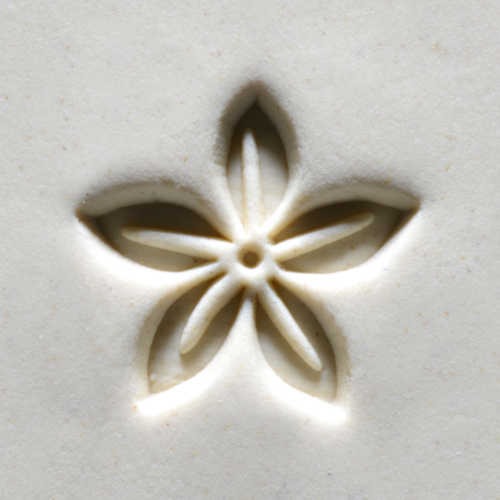 Scm-197 Medium Round Stamp – Simple Flower