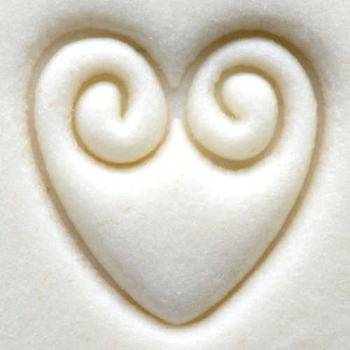 Scs-035 Small Round Stamp – Double Heart Swirl